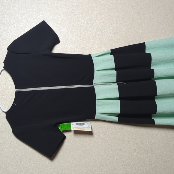 LuLaRoe Black and Mint A-Line Dress XXS - Picture 7 of 7